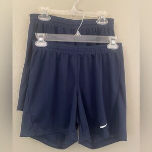 Nike Dri-Fit Park III Navy Blue Athletic Shorts Bundle of Two Pairs